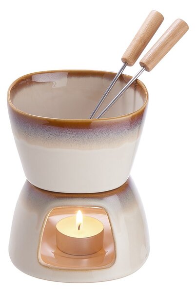 AU CHOCOLAT mini csoki fondue szett 2 villával