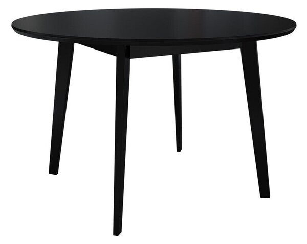 Asztal Racine 133, 76cm, Fekete, Bükkfa