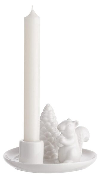 SYLVAN SPIRIT porcelán gyertyatartó, mókus 8cm