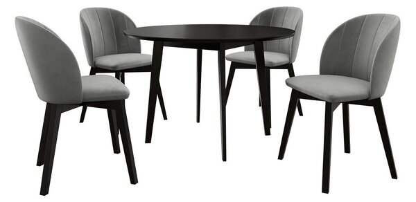 Étkezőgarnitúra Racine 136, 75cm, Bükkfa