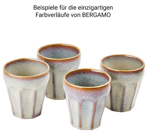 BERGAMO kávés bögre 250ml, kék-barna