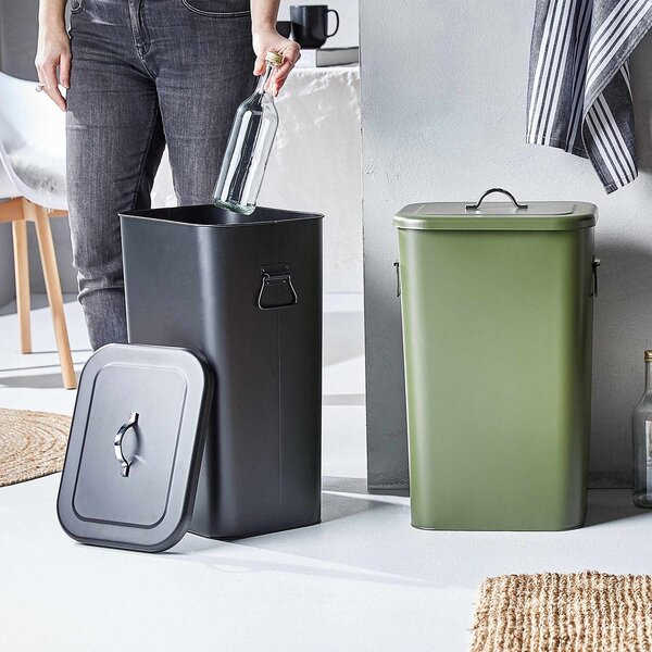 BINSTER szemetes vödör, fekete 41 Liter