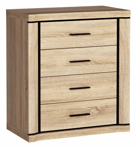 Komód Lorelie 103, Laminált forgácslap, 91x81x44cm