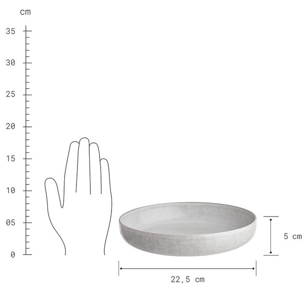HENLEY tészta tányér Ø23cm