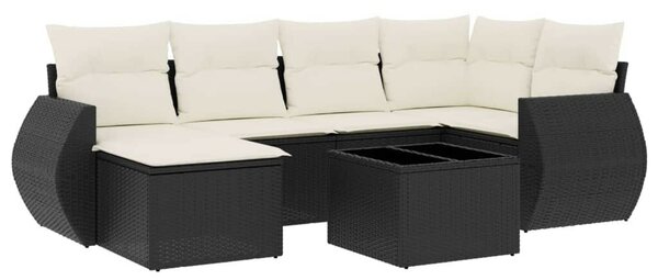 VidaXL Polyrattan Kerti Ülőgarnitúra - 7 részes