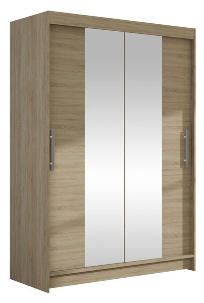 Gardróbszekrény Closico Pacron II, Laminált forgácslap, 200x120x58cm, Sonoma tölgy