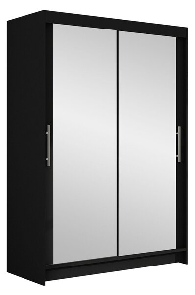 Gardróbszekrény Closico Pacron VII, Laminált forgácslap, 200x120x58cm, Fekete