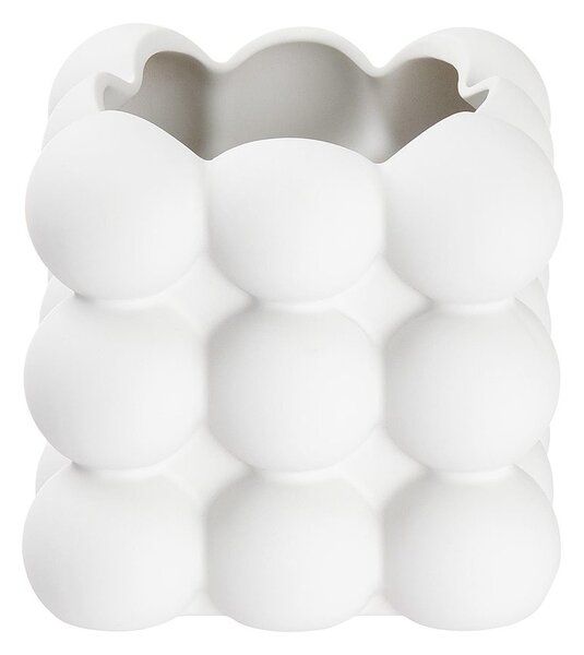 BUBBLE kaspó, fehér 12 cm