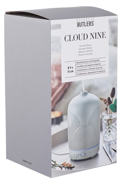 CLOUD NINE aroma diffúzor szivárvánnyal, szürke