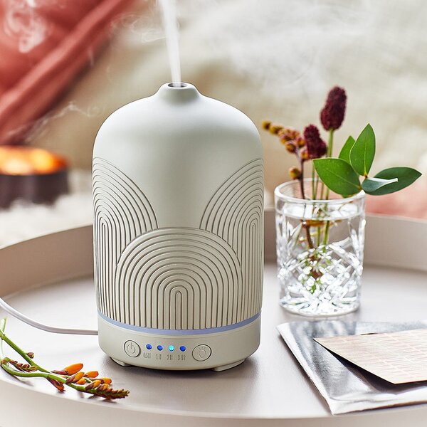 CLOUD NINE aroma diffúzor szivárvánnyal, szürke