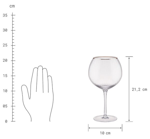 GOLDEN TWENTIES Gin Tonic pohár 650ml