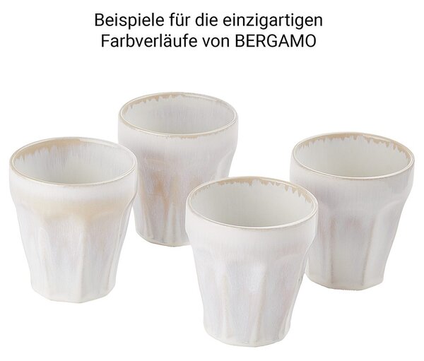 BERGAMO kávés bögre 250ml, fehér