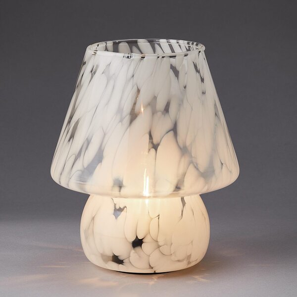 MISS MARBLE LED lámpa, fehér 21,5cm