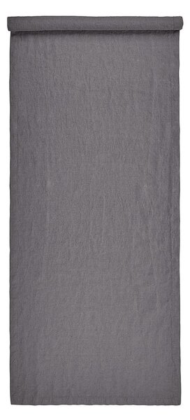 RIGA lenvászon asztali futó, antracit szürke 50x160 cm