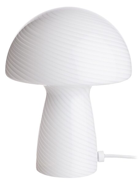 FUNGI TOWN üveg asztali lámpa, fehér
