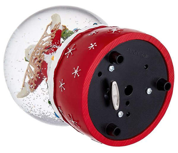 X-MAS zenélő hógömb, 'Merry Christmas' Ø10cm