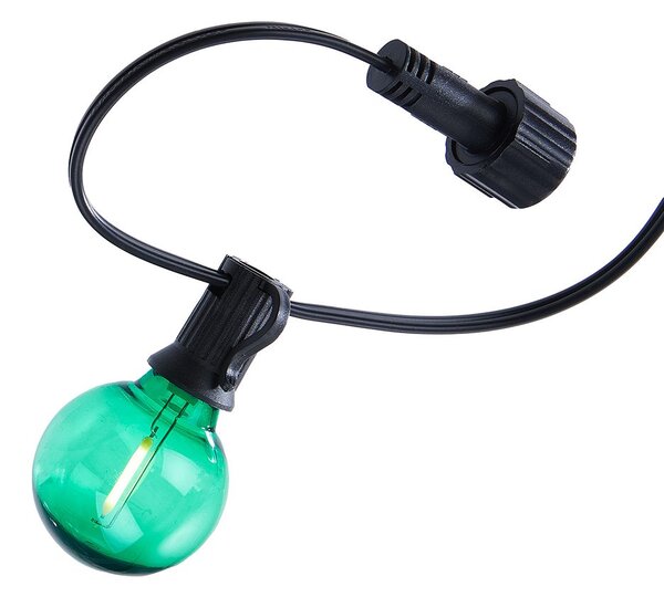 RAINBOW BULBS LED kültéri égősor, 30 színes égővel