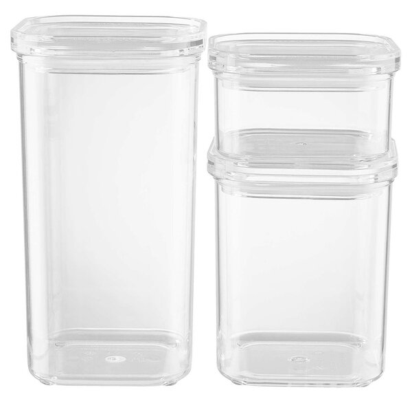 CLEARANCE átlátszó tárolóedény, négyzet alapú 1100 ml