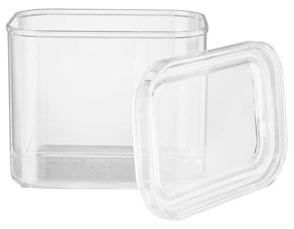 CLEARANCE átlátszó tárolóedény, téglalap alapú 1700 ml