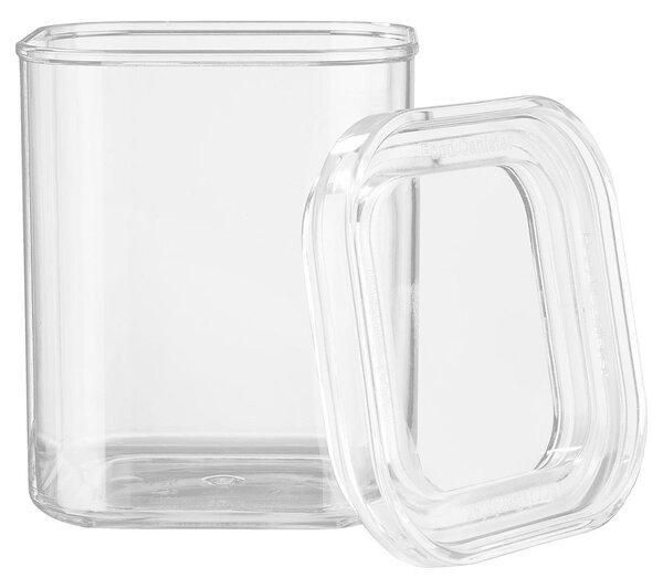 CLEARANCE átlátszó tárolóedény, négyzet alapú 1100 ml