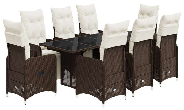 VidaXL Polyrattan Kerti Bútor - 8 Személyes Bisztró