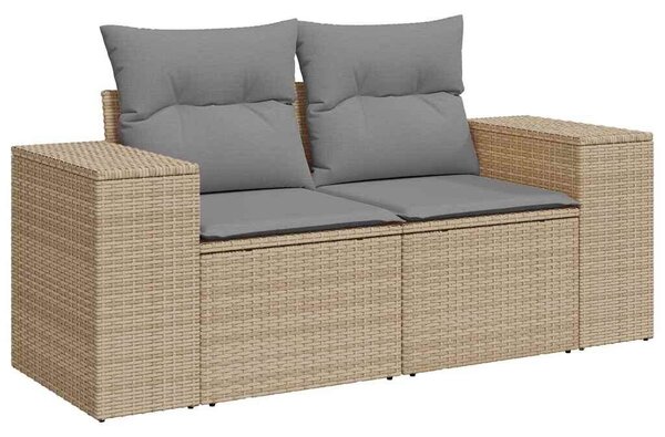 VidaXL Polyrattan Kerti Ülőgarnitúra - 10 részes - Bézs