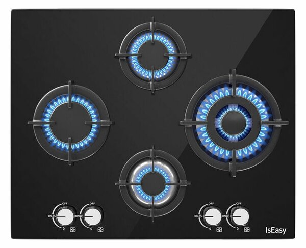 IsEasy MGBG-604B üveggáz főzőlap (MGBG-654A)