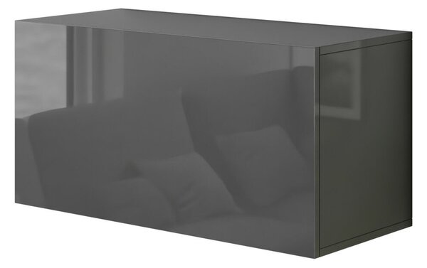 Intenso Concept-26 nappali faliszekrény sor - 240 cm (magasfényű szürke)