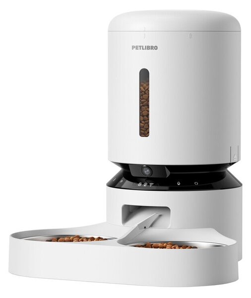 Petlibro Granary kamerás etetőanyag-adagoló dupla tállal, 5L (fehér) (PL-AF203-36W)