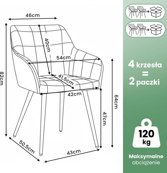AKORD LUXANO Kárpitozott Szék Sötét Grafitszürke Lumos Szövet Fekete Lábakkal
