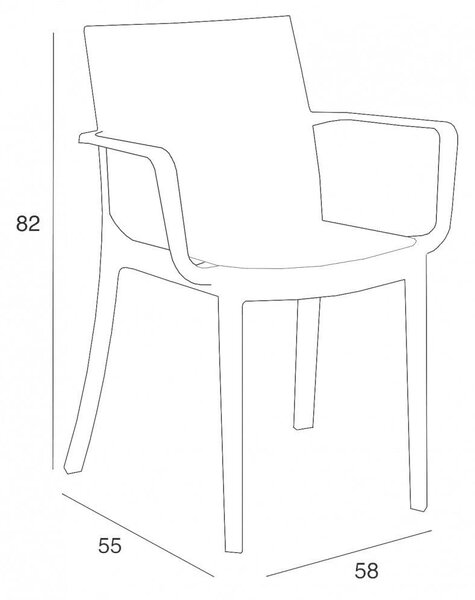 Violina Kerti Bútor Szett - 4+1 Személyes