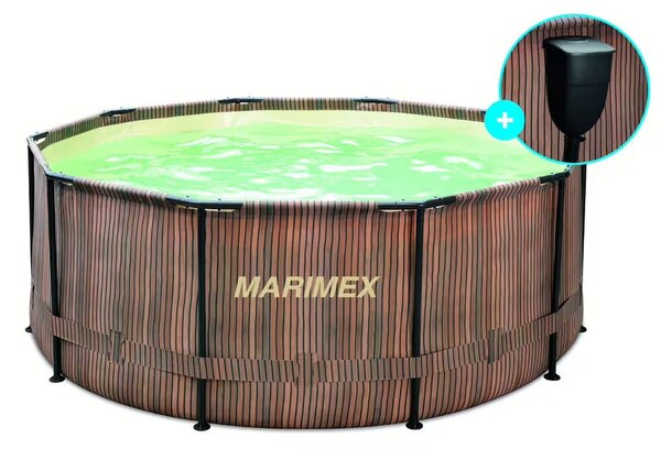 Marimex Florida medence 3,66x0,99 m szkimmerrel – TEAK mintázat