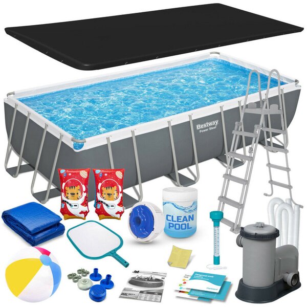 Bestway Keretes kerti medence 549 x 274 x 122 cm 17 az 1-ben 56465