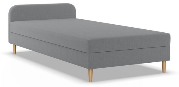 Kárpitozott CASPE ágy fejtámlával 80x200 cm rugós matraccal