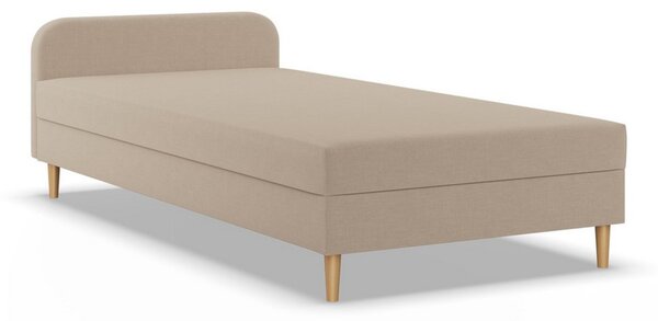 Kárpitozott CASPE ágy fejtámlával 80x200 cm rugós matraccal