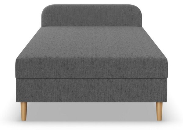 Kárpitozott CASPE ágy fejtámlával 80x200 cm rugós matraccal