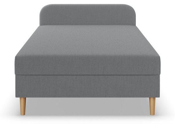 Kárpitozott CASPE ágy fejtámlával 80x200 cm rugós matraccal