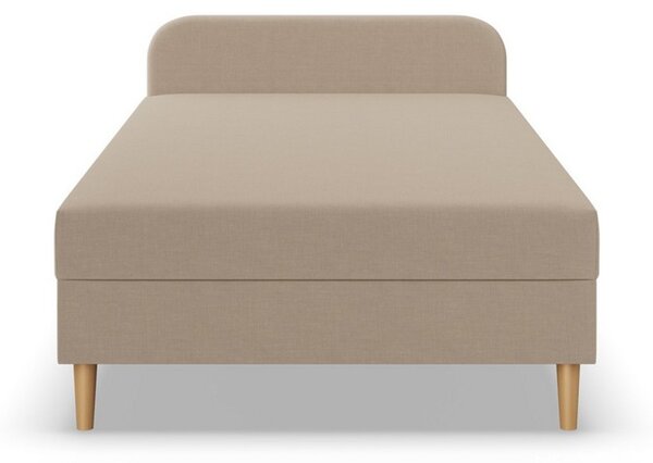 Kárpitozott CASPE ágy fejtámlával 80x200 cm rugós matraccal