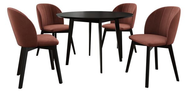 Étkezőgarnitúra Racine 136, 75cm, Bükkfa