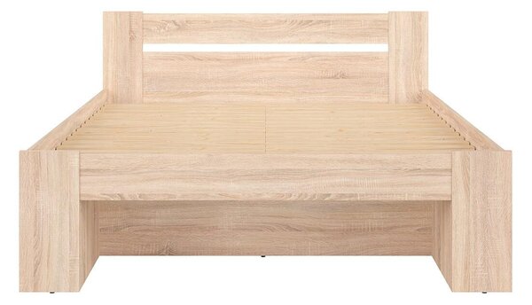 Franciaágy 160 cm Nepo Plus 14 (sonoma tölgy) (ágyrács nélkül)