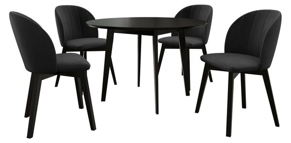 Étkezőgarnitúra Racine 136, 75cm, Bükkfa