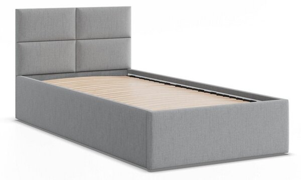 BORGO kárpitozott ágy 90x200 cm ágyráccsal Szürke I