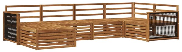 VidaXL Kültéri kanapé szett 6 pcs Természetes