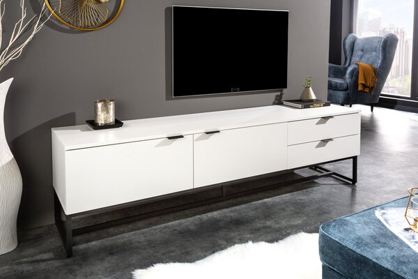 MOMENT design TV-szekrény - 180cm - fehér