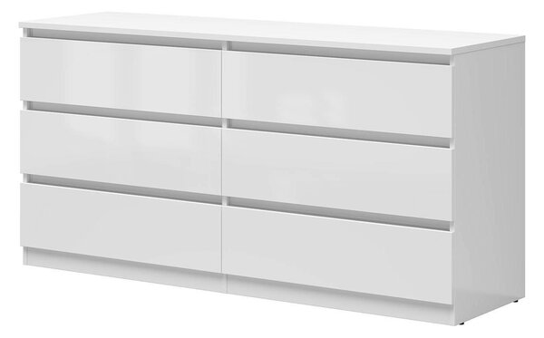 Komód Tetrix 4 (fényes fehér)