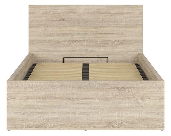 Egyszemélyes ágy 120 cm Tetrix 6 (sonoma tölgy) (ágyráccsal) (tárolóhellyel)