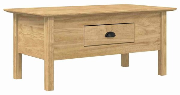 VidaXL Dohányzóasztal BODO Méz barna 100 x 55 x 45,8 cm Faanyag