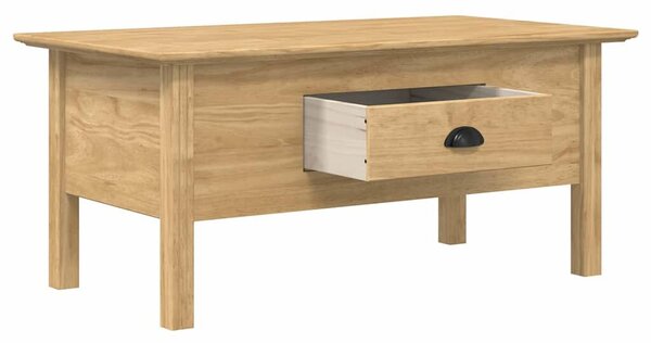 VidaXL Dohányzóasztal BODO Méz barna 100 x 55 x 45,8 cm Faanyag