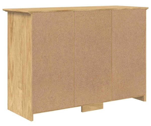 VidaXL Széf BODO Méz barna 115,5 x 44 x 80 cm Szerelt Fa