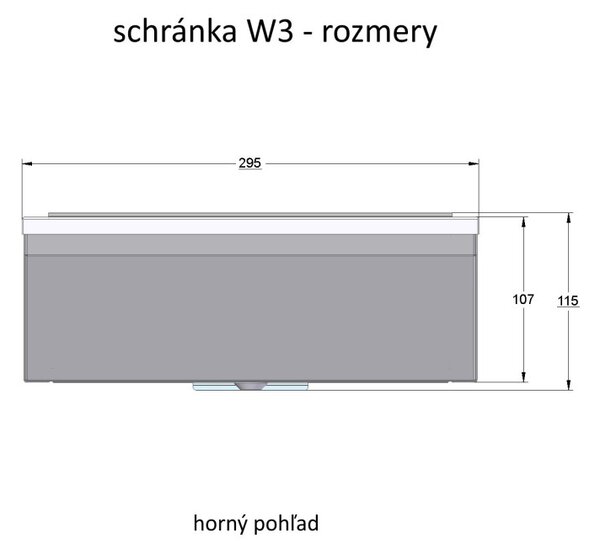 W3 postaláda fekete, Fekete
